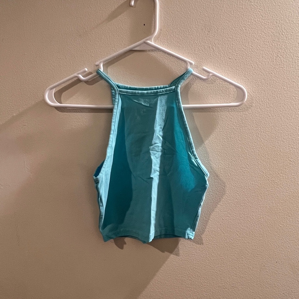 Women's Teal Halter Top